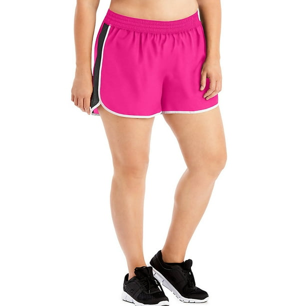 JUST MY SIZE Womens Plus Size Active Woven Run Short